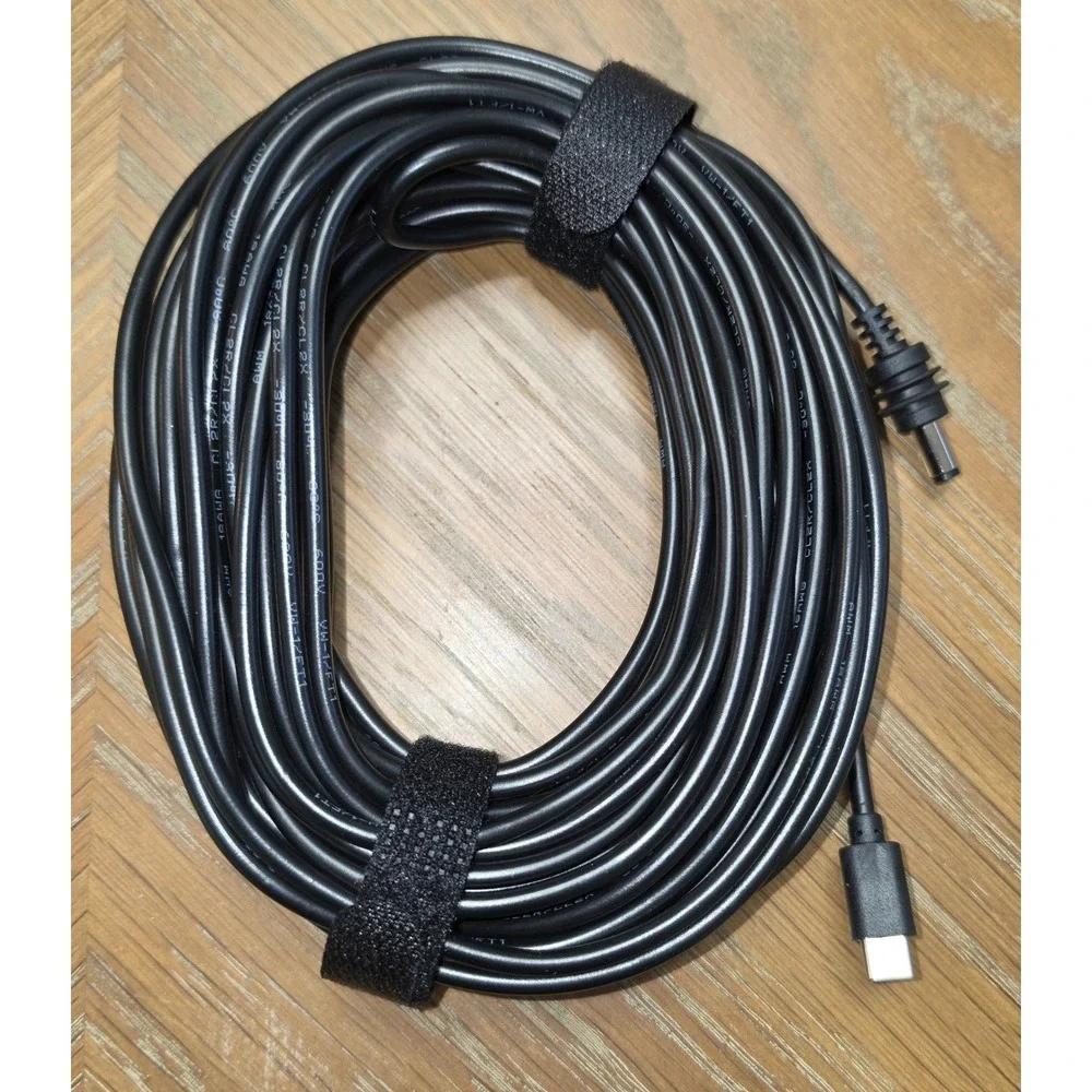NEDUL Starlink Mini USB C to DC Power Cable 49ft 15M 18AWG 65W PD 20V Waterproof